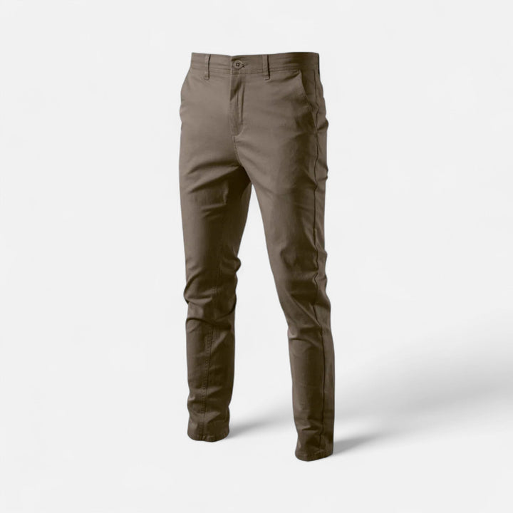 Elegant men's apparel: tailored smart casual chinos, a staple for modern men's fashion.