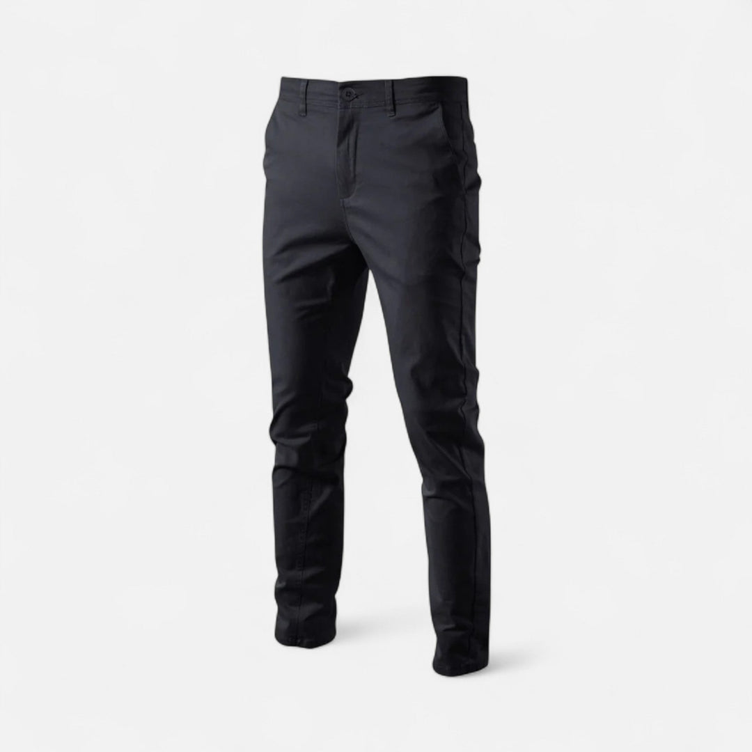Classic men's tailored chinos, offering modern smart casual style and ultimate comfort.
