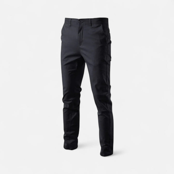 Classic men's tailored chinos, offering modern smart casual style and ultimate comfort.