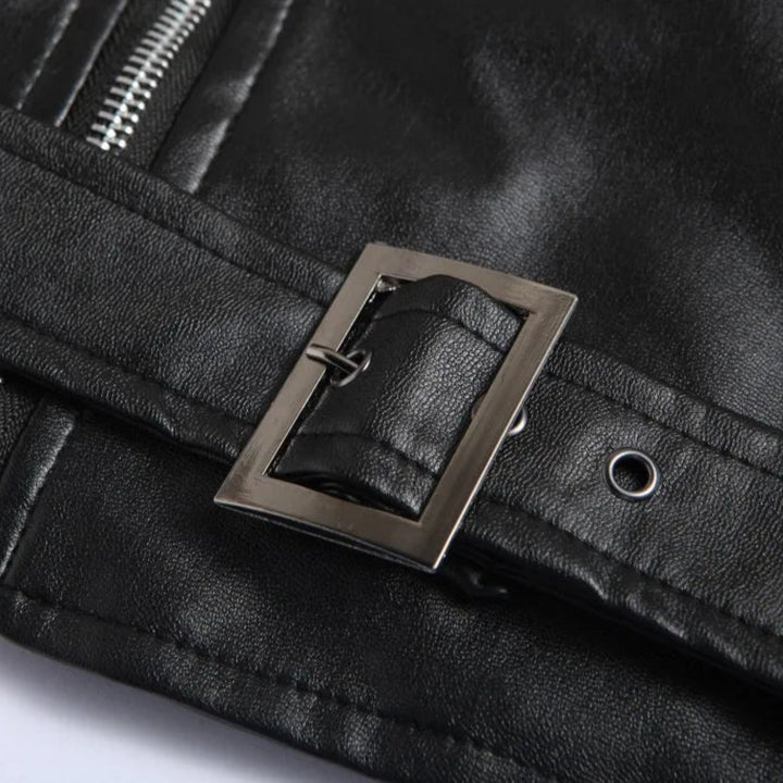 Stylish men's bomber jacket, a key fashion piece. Detailed with a belted hem and practical front zipper pockets.