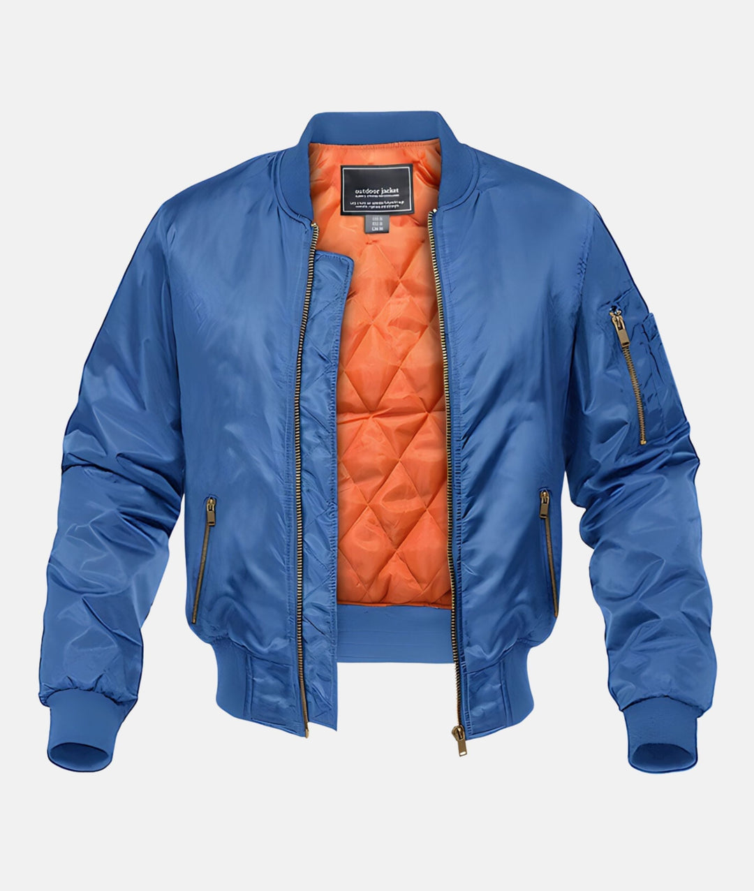Men's stylish bomber jacket for everyday casual wear. Lightweight and zippered, perfect for fall and spring.