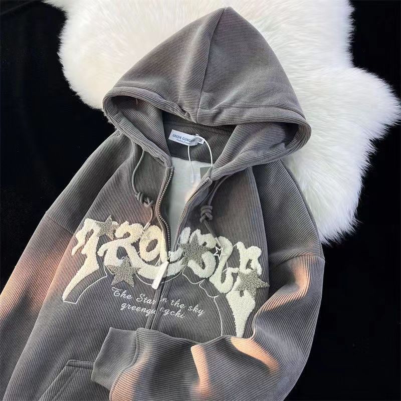 Men's stylish embroidered black hoodie, perfect for streetwear & casual wear.
