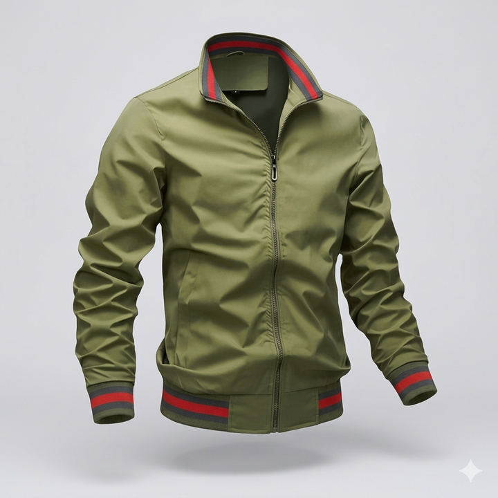 Breathable men's lightweight jacket, versatile and modern for smart-casual summer outerwear.