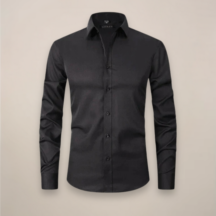 Stylish men's tailored spring shirt, a smart casual button-down for modern everyday and office wear.