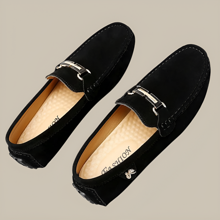 Men's stylish suede slip-on moccasins for comfortable casual & formal wear.