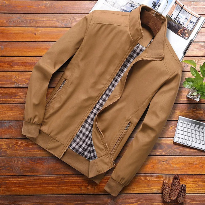 Men's stylish windproof summer jacket, lightweight and perfect for casual everyday wear or travel.