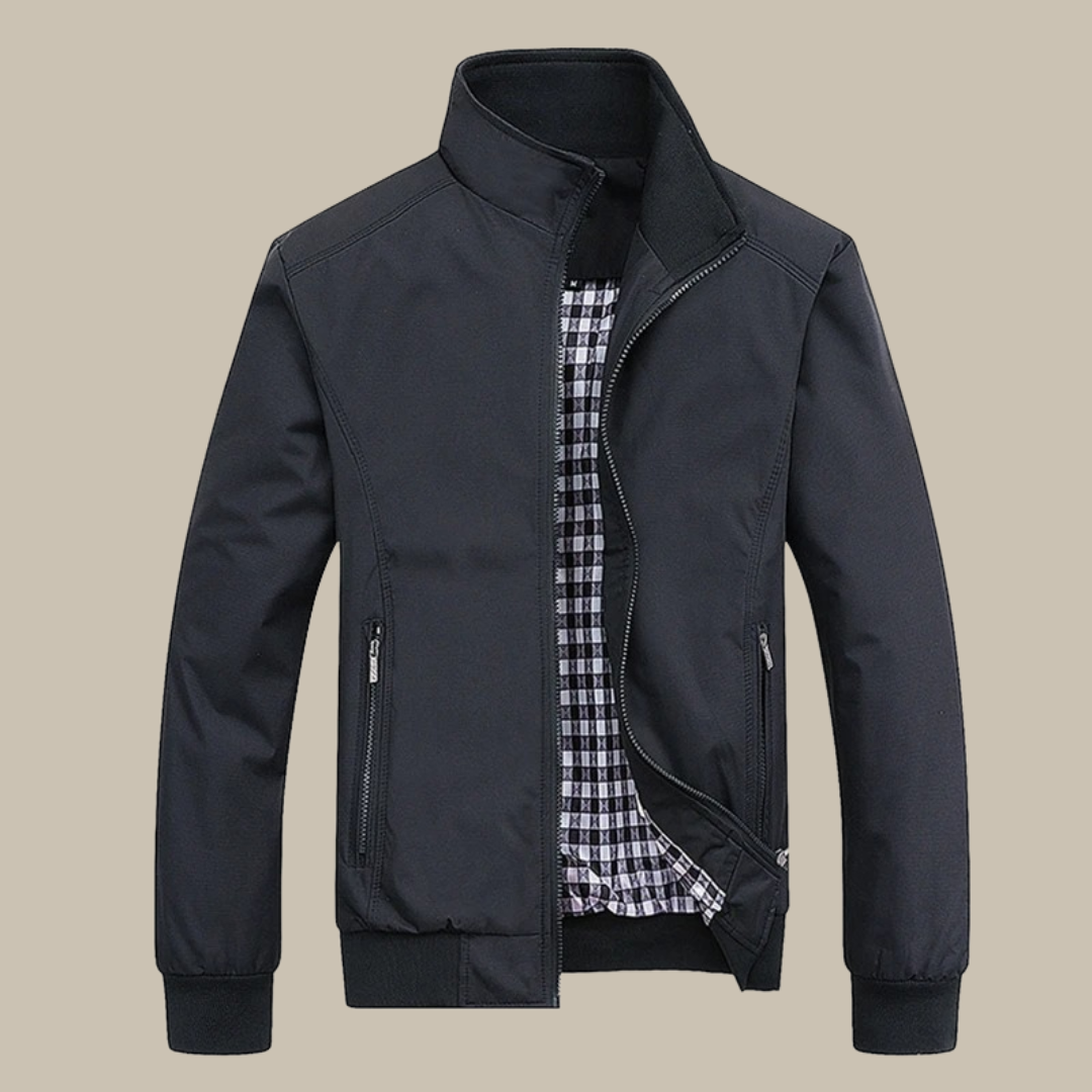 Stylish men's summer jacket, a lightweight and windproof casual outerwear piece for modern men's fashion.