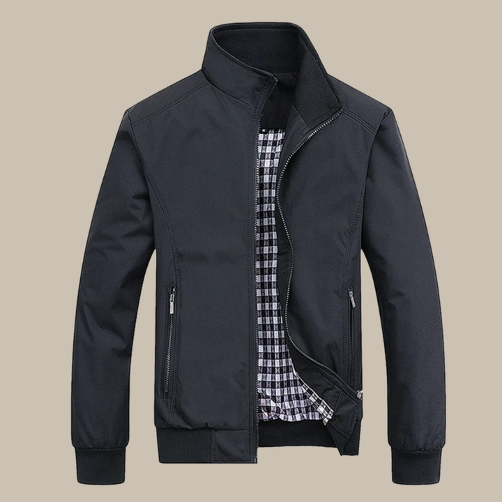 Stylish men's summer jacket, a lightweight and windproof casual outerwear piece for modern men's fashion.