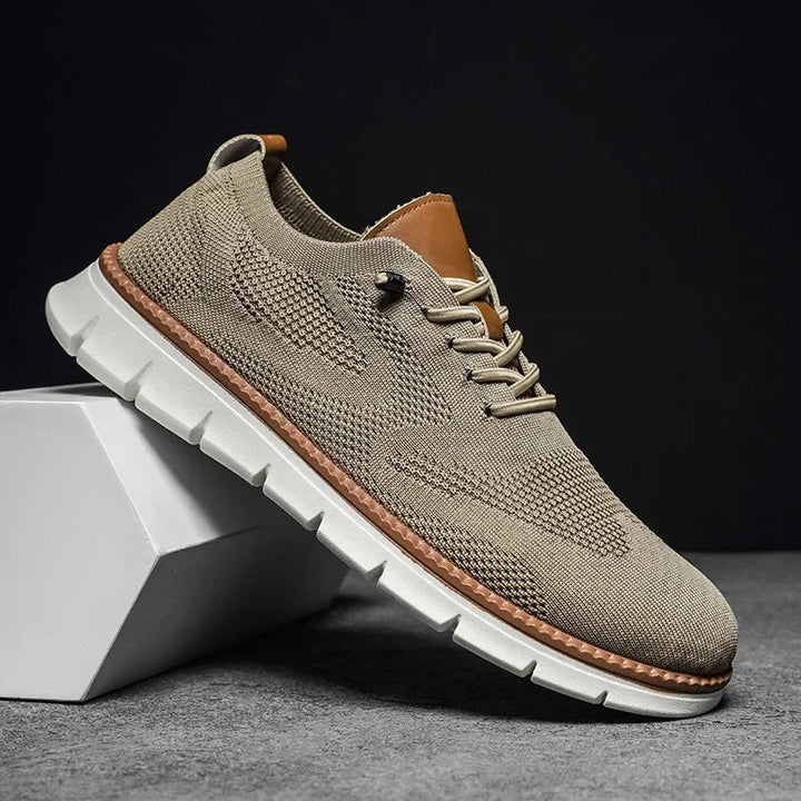 Men's summer breathable trainers with modern chunky sole, perfect for casual wear.