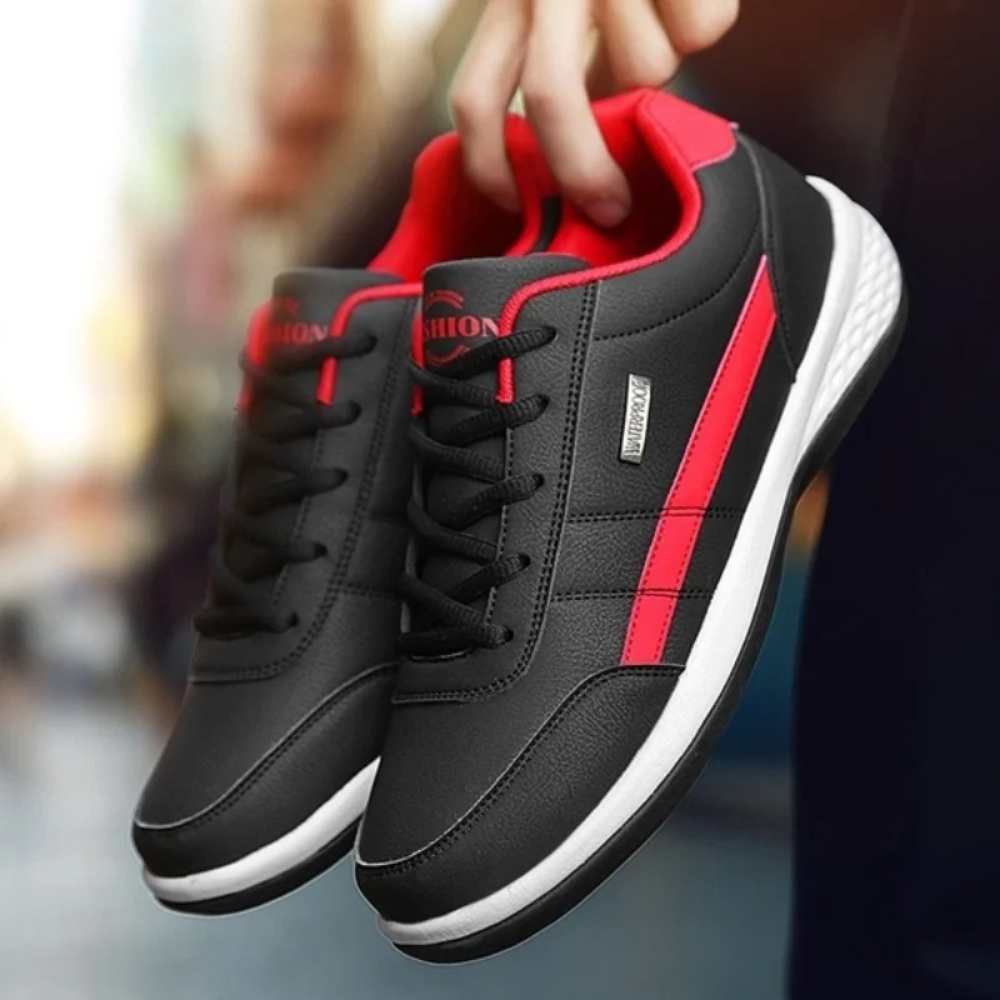 Supportive men's balance sneakers for daily walking and orthopedic comfort.