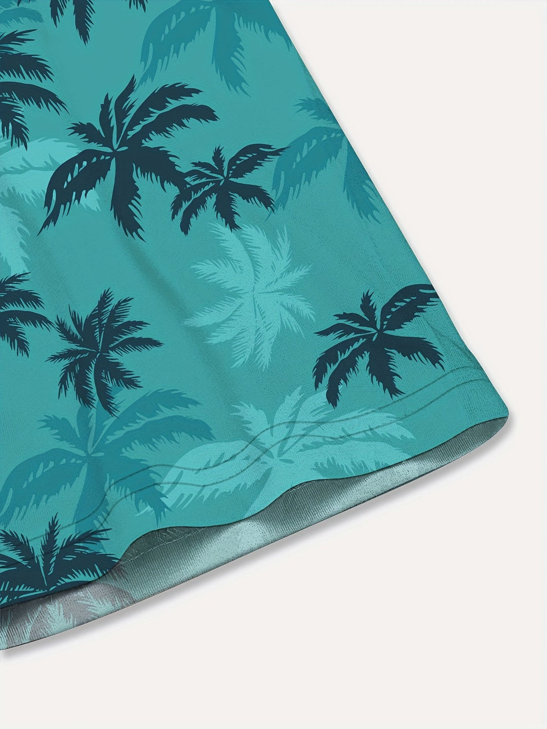 Stylish men's tropical palm tree printed short sleeve shirt, a must-have for summer casual outfits.