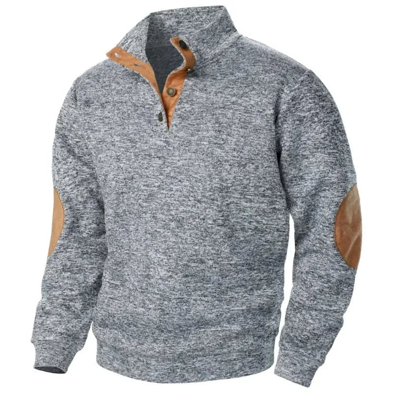 Stylish men's V-neck sweatshirt, perfect for casual wear. Modern fit, versatile for everyday fashion.