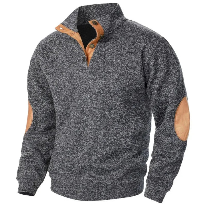 Cozy men's V-neck sweatshirt, soft fabric for ultimate casual comfort & everyday wear.