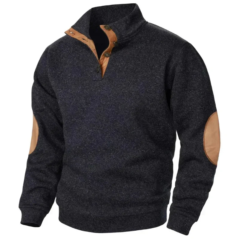 New men's V-neck sweatshirt, combining modern style with ultimate casual comfort. Long-sleeve design.