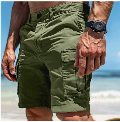 Durable men's cargo shorts, perfect for outdoor activities & summer adventures. Practical multi-pocket design for essentials.