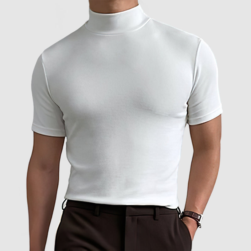High-quality men's basic t-shirt for versatile everyday comfort. Perfect all-season smart casual tee.