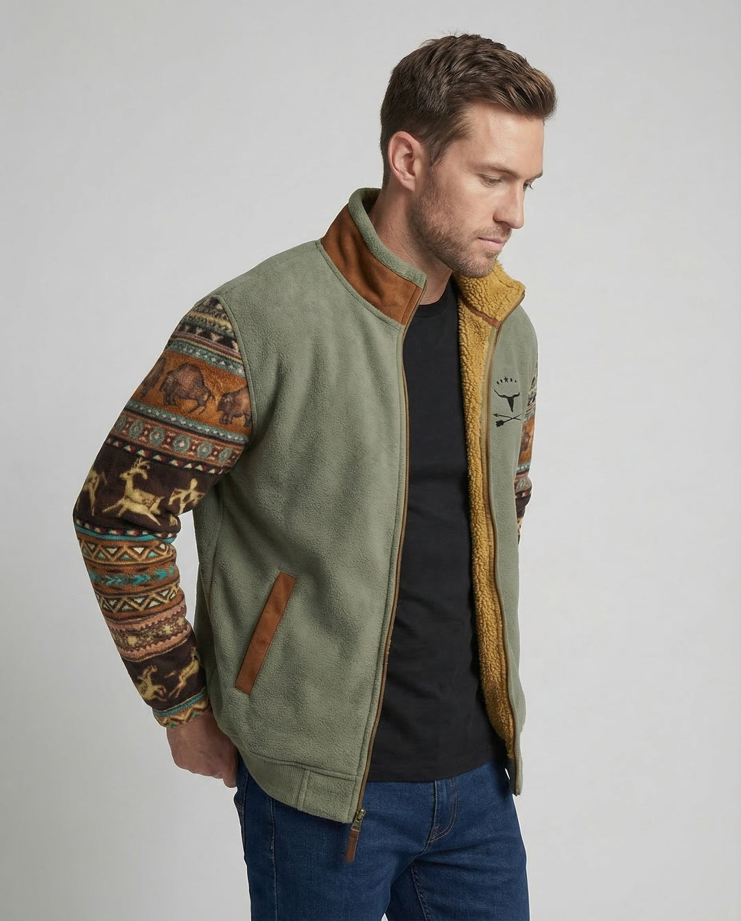 Warm men's winter jacket for outdoor adventures & everyday comfort. Lightweight & breathable outerwear.