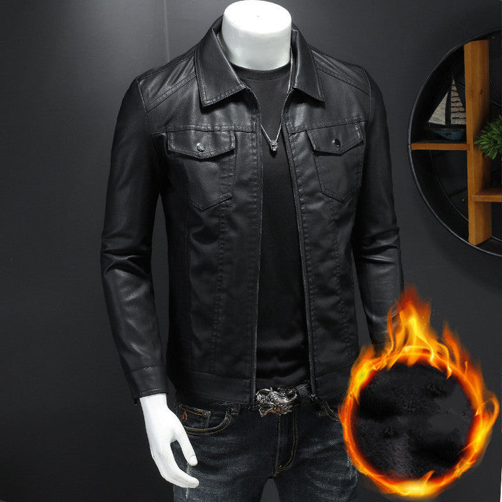 Black men's vintage jacket. Timeless style & durable comfort outerwear for classic fall fashion & everyday wear.