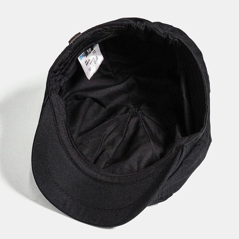 Men's Vintage Retro Flat Cap, a stylish and breathable everyday hat with British charm.