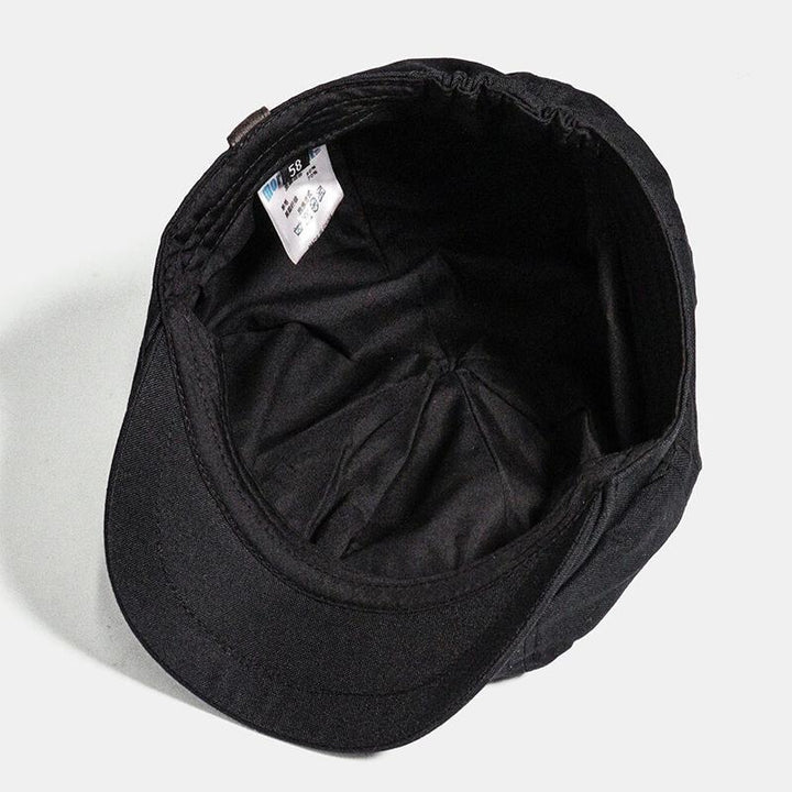 Men's Vintage Retro Flat Cap, a stylish and breathable everyday hat with British charm.