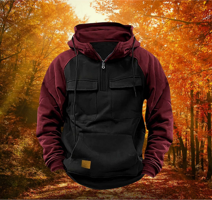 Soft & warm men's winter sweatshirt hoodie, offering comfortable wear & versatile fashion for cold weather.