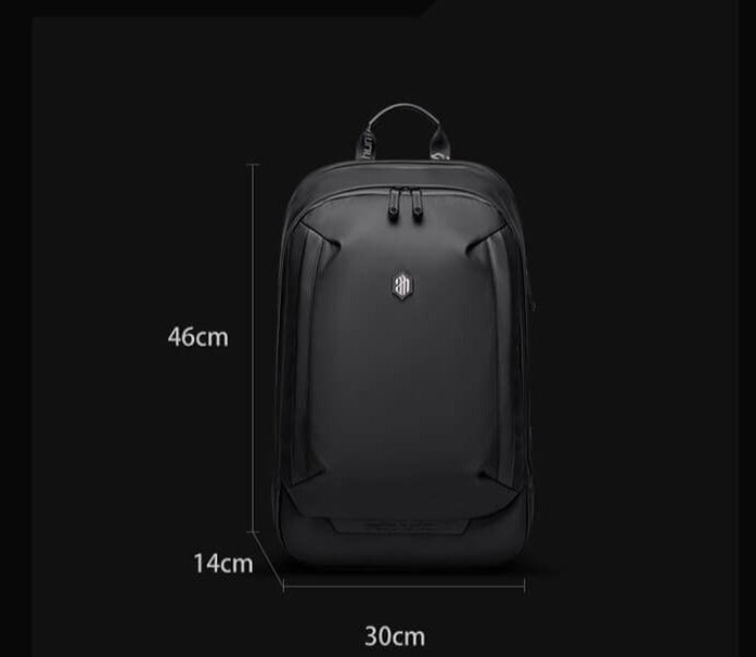 Secure men's anti-theft laptop backpack, water-resistant for travel & commute. Multifunction compartments.