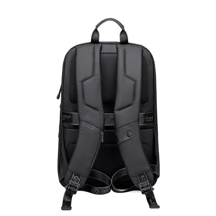Versatile men's water-resistant anti-theft backpack. Perfect multifunction bag for travel, outdoor & commute.