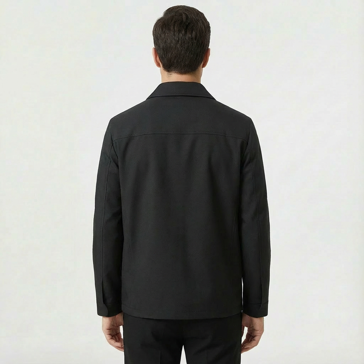 Lightweight men's windproof zip jacket, perfect for spring and stylish outerwear fashion.