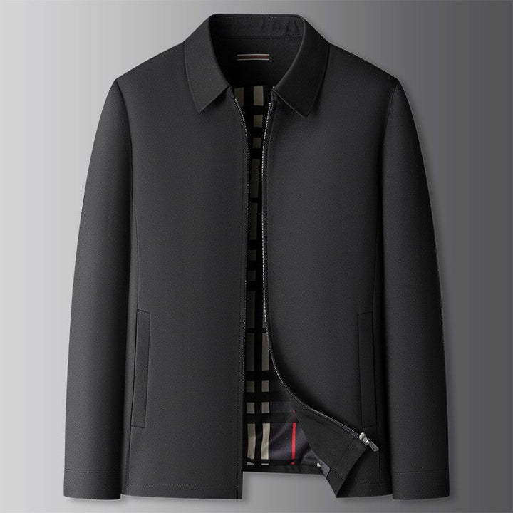 Stylish men's fashion Harrington jacket, great for smart casual looks & transitional weather comfort.