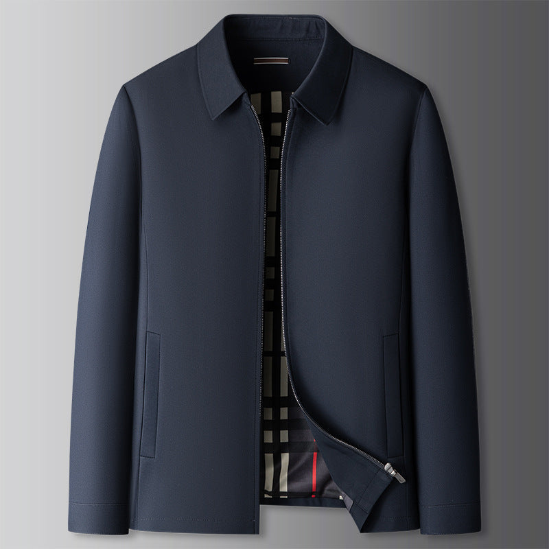 Classic men's Harrington jacket, a stylish smart casual outerwear piece for spring & everyday fashion.
