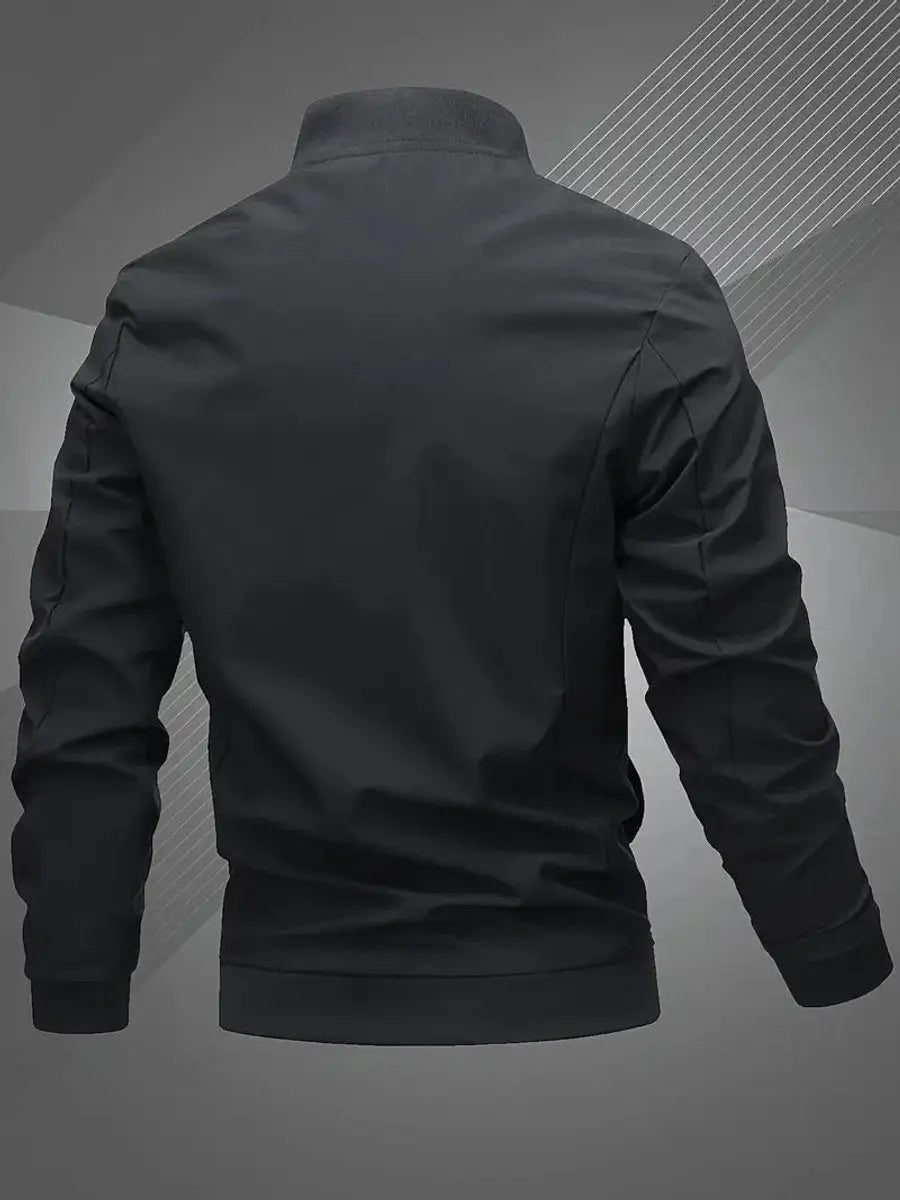 Regular fit men's bomber jacket, ideal for comfortable everyday casual wear.