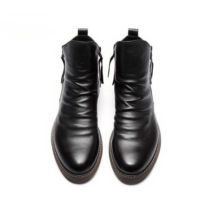 Versatile men's elegant casual boots, suitable for dress or daily wear. Pointed toe, comfort.