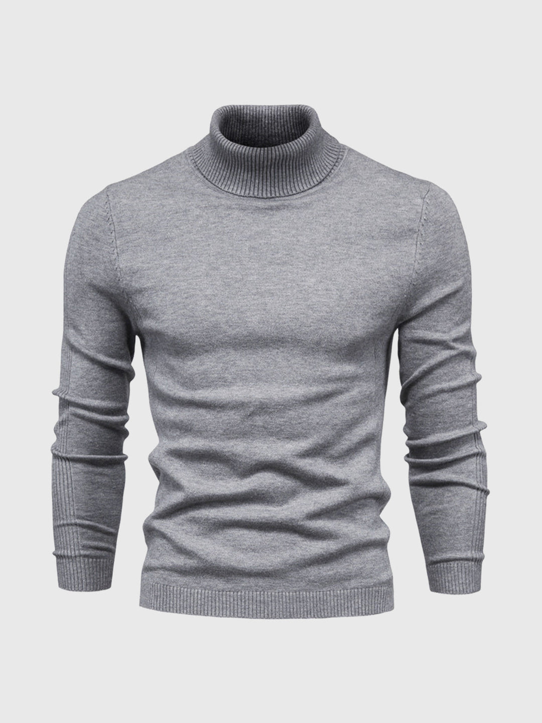 "Men's classic turtleneck sweater in elegant autumn/winter style with a sleek, modern fit; ideal for versatile occasions."