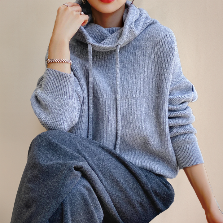 Men's elegant hoodie, front view, stylish design, versatile wear for casual or formal occasions.