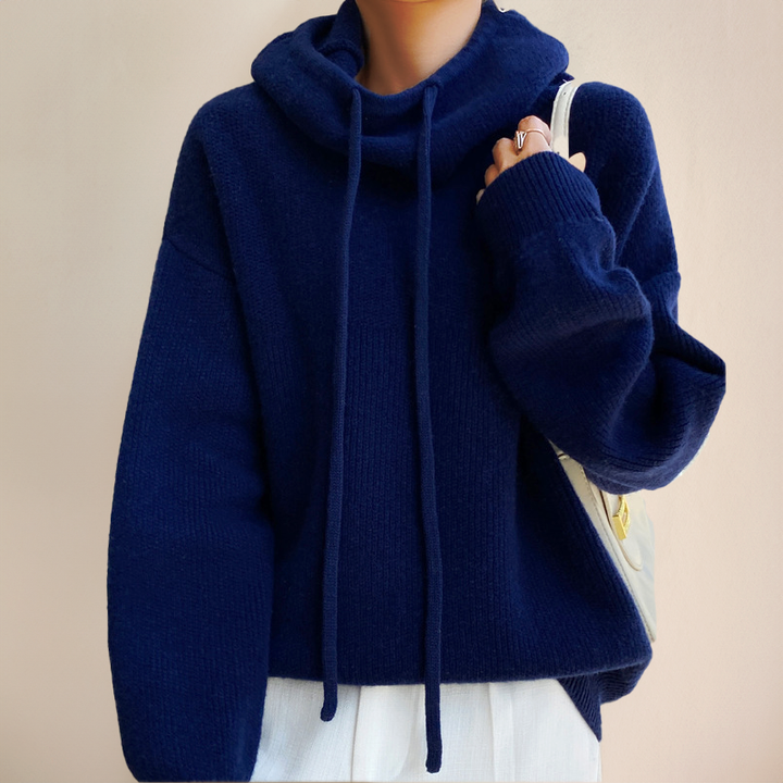 Men's elegant hoodie, front view, stylish design, versatile wear for casual or formal occasions.