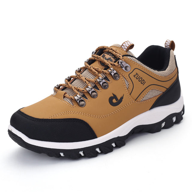Men's orthopedic walking shoes, cushioned sole, synthetic leather, versatile for all seasons, available in black, green, yell
