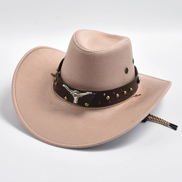 Stylish men's cowboy hat featuring a wide brim, a timeless classic for outdoor wear.
