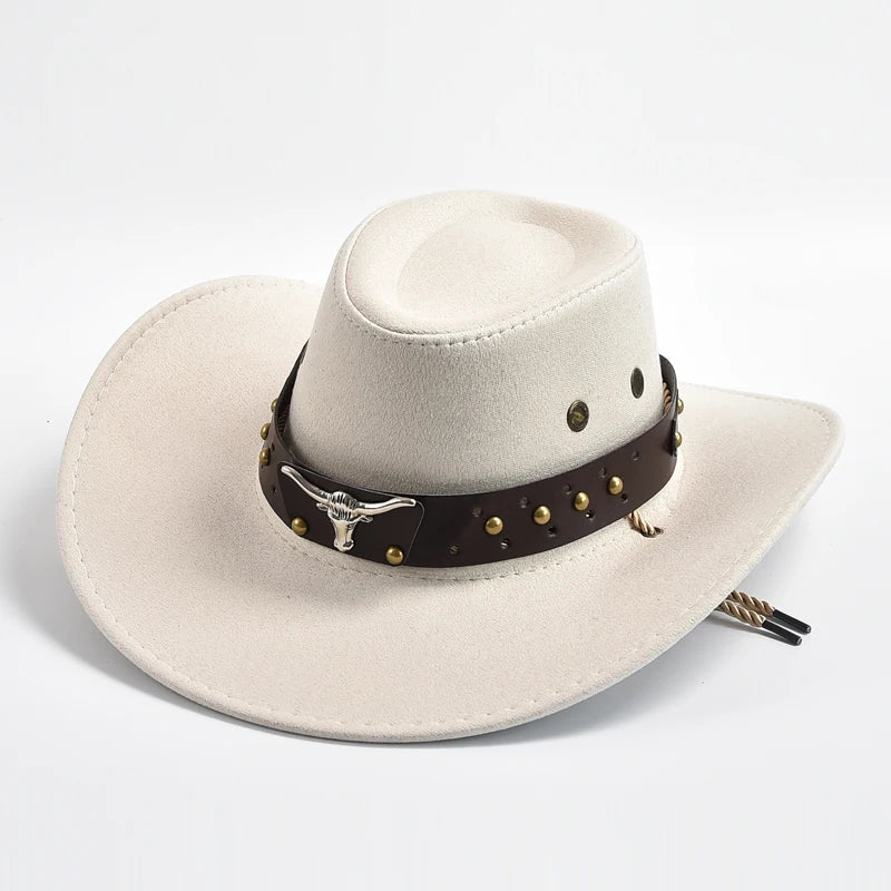 Outdoor-ready men's wide brim western hat, essential for sun protection during summer trips.
