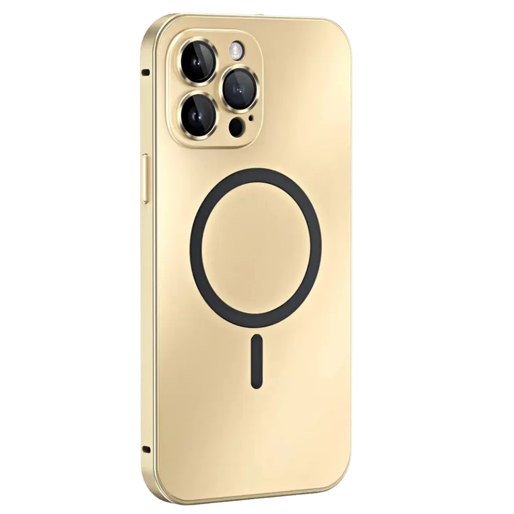 Everyday slim magnetic metal iPhone case, offers strong protection & convenience for active users.