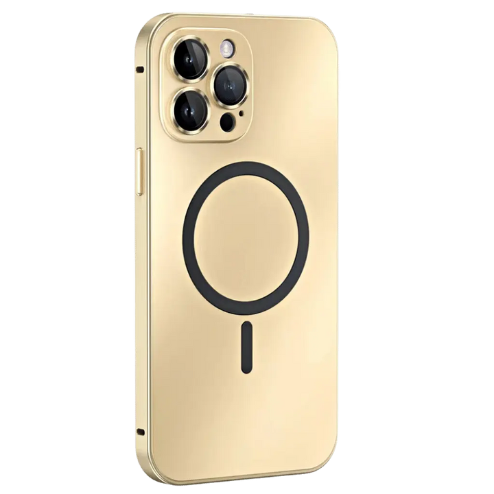 Everyday slim magnetic metal iPhone case, offers strong protection & convenience for active users.