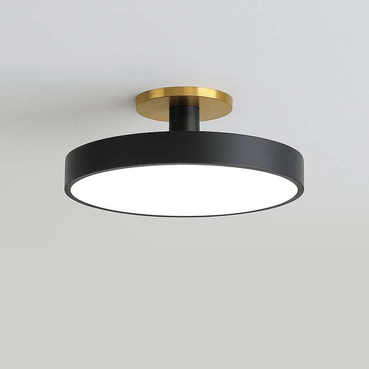 "Minimalist Nordic Macaron LED Ceiling Light in vibrant colors, round design, perfect for modern interior decor."