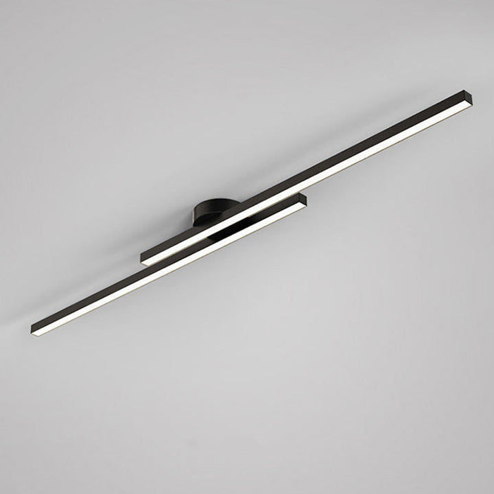 "Modern aluminium semi flush mount LED ceiling light with sleek design, energy-efficient illumination, and multiple finishes.