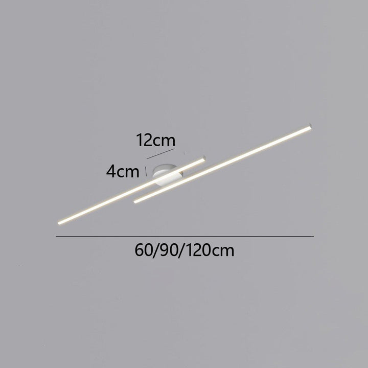 "Modern aluminium semi flush mount LED ceiling light with sleek design, energy-efficient illumination, and multiple finishes.