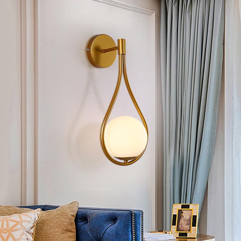 Modern indoor sconce light, ideal for illuminating living room or bedroom with contemporary style.
