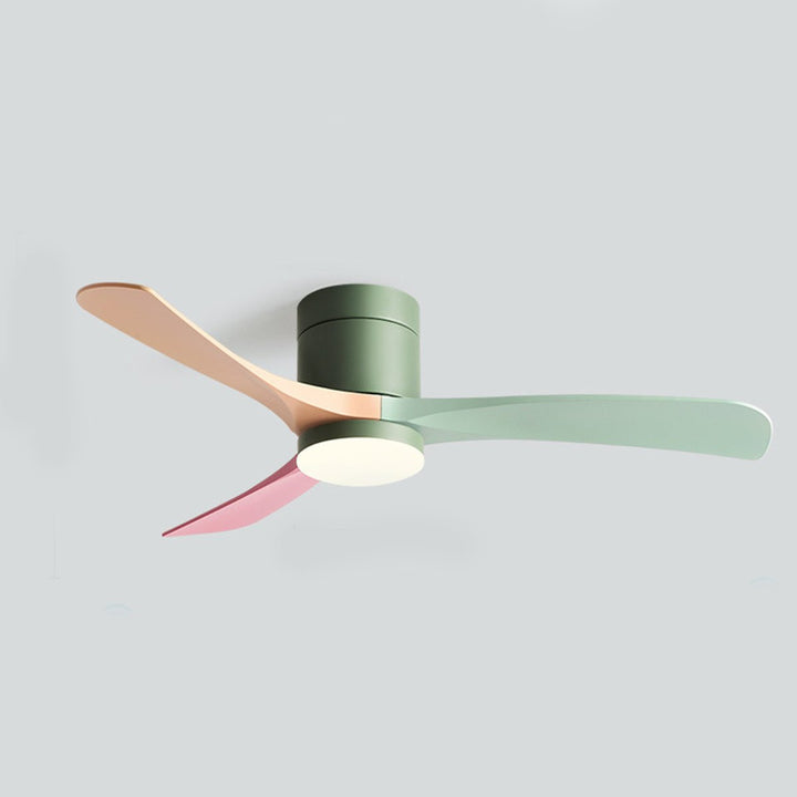 Energy-efficient modern LED ceiling fan, ideal for optimal home cooling, ambient lighting, and smart living.