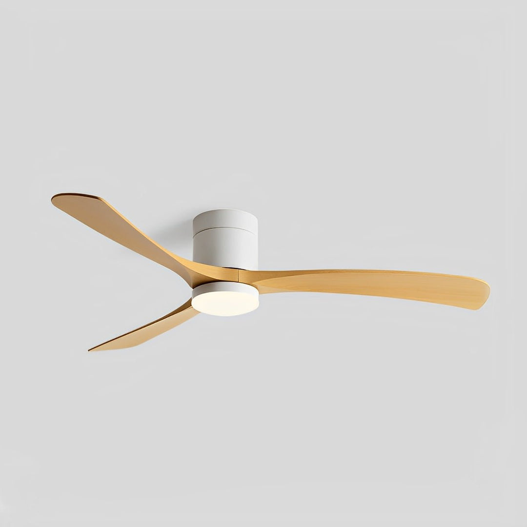 Elegant modern LED ceiling fan with bright light, 6 speeds & reversible function, upgrading any room's style.