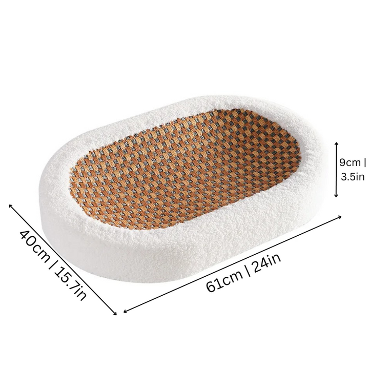 Cozy Feline Scratching Lounge & Cat Bed. Modern cat furniture with durable scratcher for ultimate comfort.
