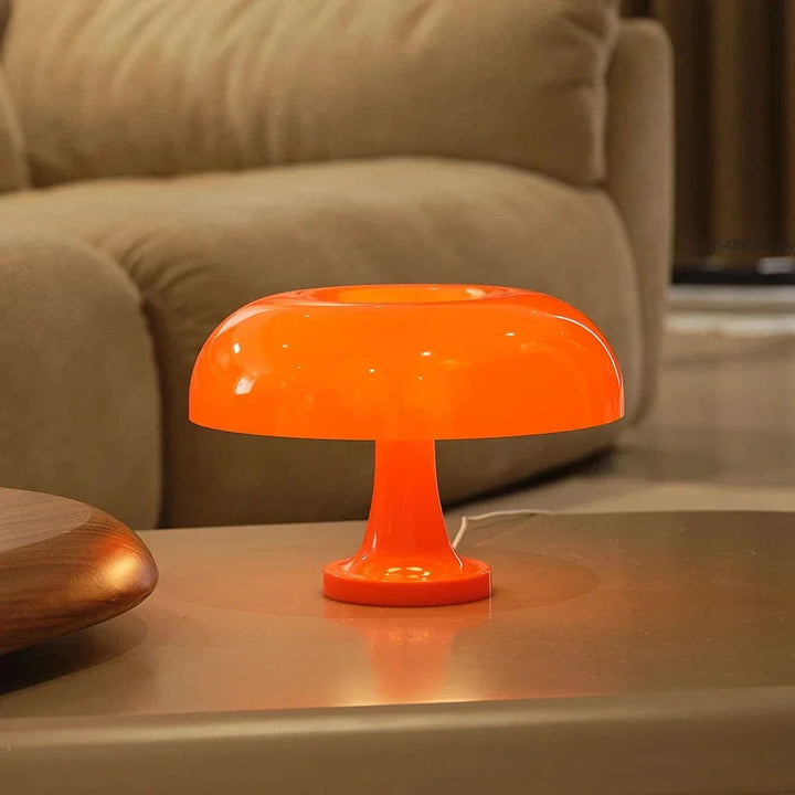 "Modern LED table lamp with USB charging, dimmable light, sleek ABS design, ideal for bedrooms or living rooms."