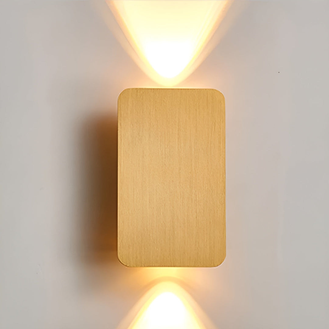 Decorative LED wall lamp providing stunning up/down light, a contemporary addition to any wall decor.
