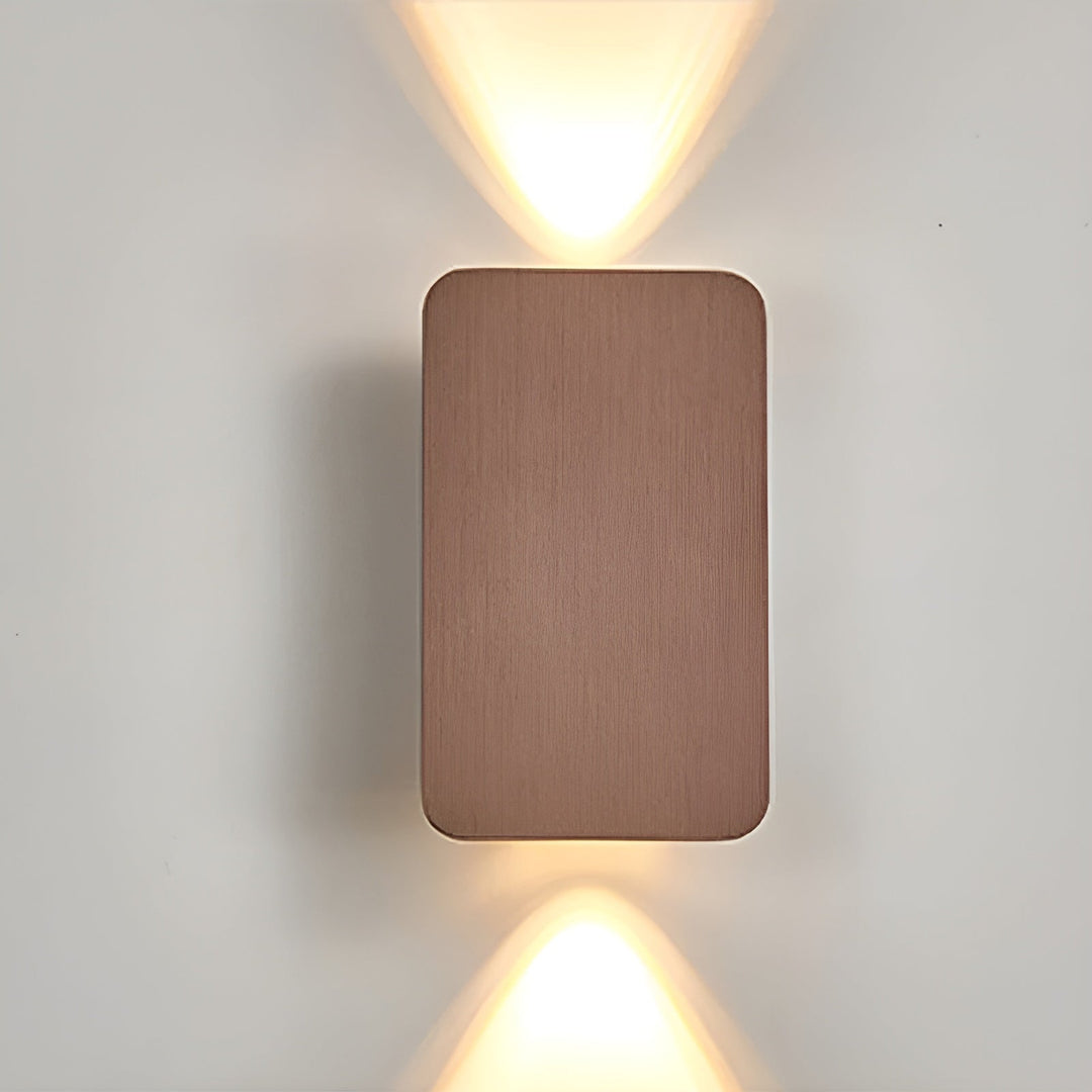 Modern LED wall lamp for elegant ambiance, offering energy-efficient up/down lighting & stylish home decor.